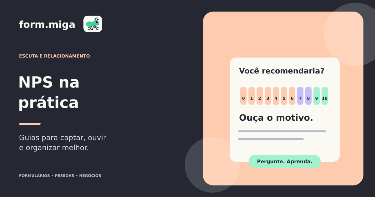 Ilustração editorial sobre nps: como calcular, interpretar e usar a pesquisa com responsabilidade