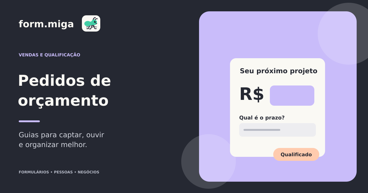 Ilustração editorial sobre pedido de orçamento: como receber informações que ajudam a preparar uma proposta